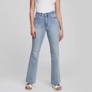Gap Denim Jeans 70s‎ Flare High Rise Retro Light Wash Size 4/27L
